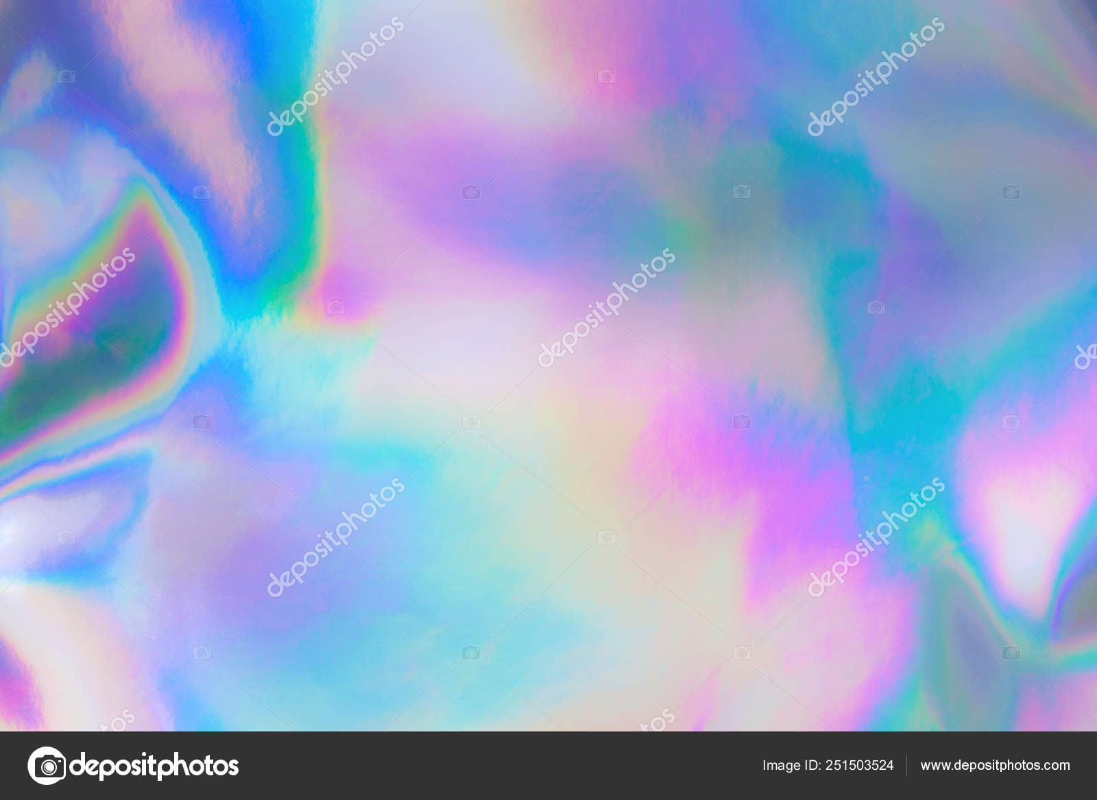 Pastel Colored Holographic Background Stock Photo - Download Image