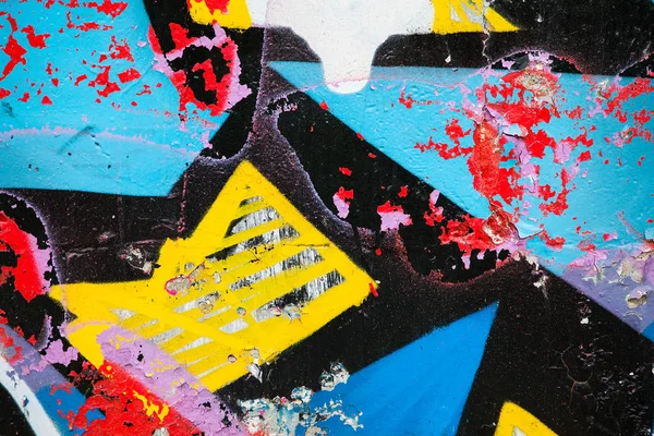 Kolorowa tekstura graffiti ścian — Zdjęcie stockowe