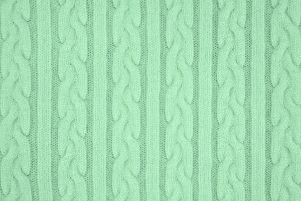 Hortelã colorido tecido de malha Texturee — Fotografia de Stock
