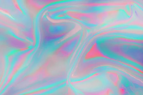 ミントパステル色のホログラフィックの背景 — ストック写真