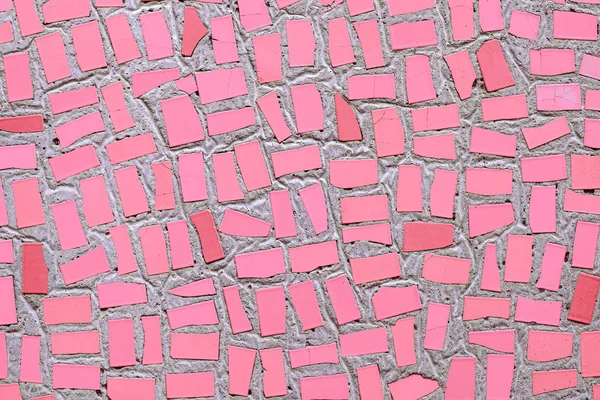 핑크 컬러 모자이크 세라믹 타일 중립 배경 — 스톡 사진