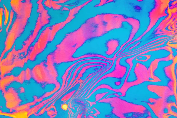 Neon gekleurde psychodelic fluorescerende gestreepte zebra getextureerde terug — Stockfoto