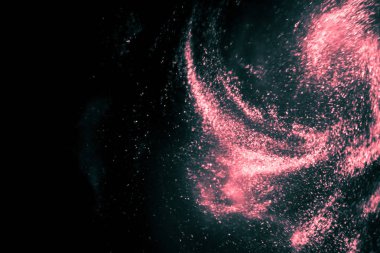 siyah ve pembe şenlikli parıldayan arka plan