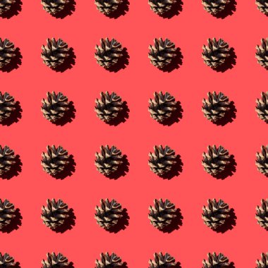 Çam kozalağı sorunsuz fotoğraf deseni