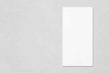 gri concr beyaz dikey dikdörtgen fiyat listesi veya menü mockup