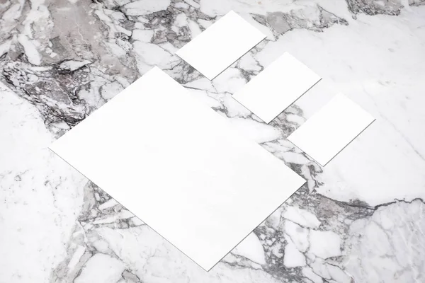Pusty biały plakat pionowy i poziome prostokąt firmy CA — Zdjęcie stockowe