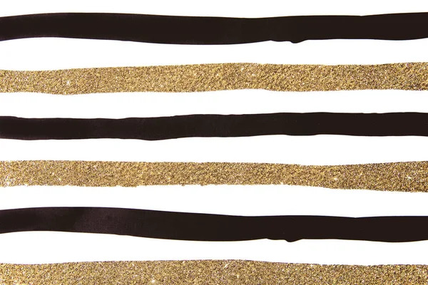 Black and gold glittering lines