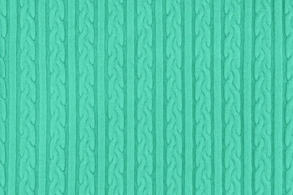 Mint Knitwear tecido textura — Fotografia de Stock