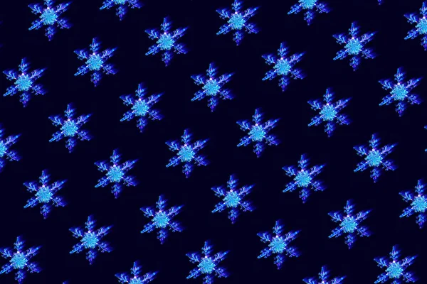 Μοτίβο Σύμπλεξη Νιφάδες Χιονιού Ψηφιακή Δυσλειτουργία Και Παραμόρφωση Επίδραση Σκούρο — Φωτογραφία Αρχείου