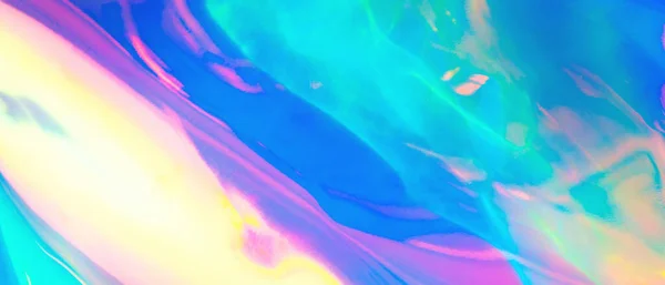 Wazig Abstract Trendy Regenboog Holografische Banner Achtergrond Jaren Stijl Wazige — Stockfoto