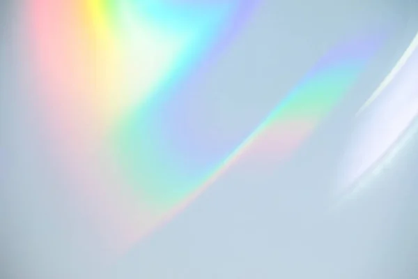 Wazig Regenboog Licht Breking Textuur Overlay Effect Voor Foto Mockups — Stockfoto