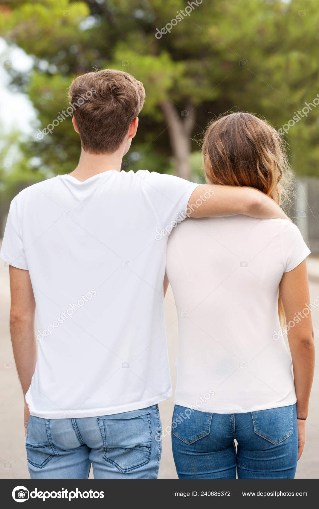white t shirt for couple