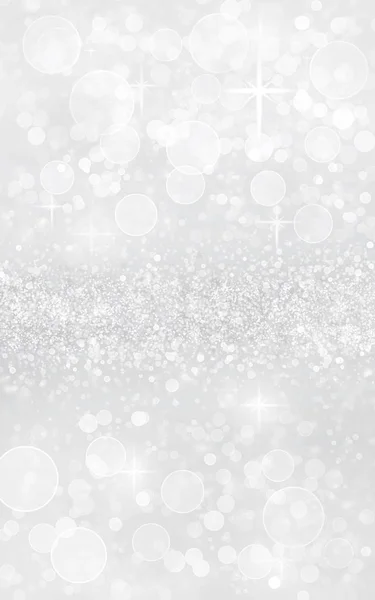 Srebrny Boże Narodzenie bokeh blask brokat — Zdjęcie stockowe