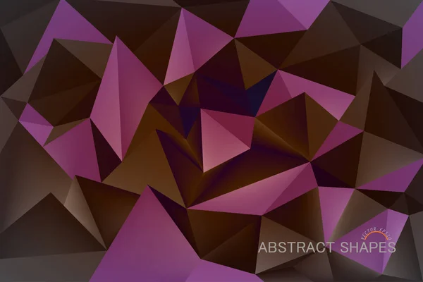 Abstracte Vormen Kleur Laag Poly Scène Vector Wallpaper Achtergrond — Stockvector