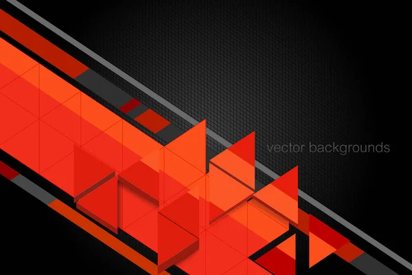 Triángulo Forma Movimiento Gráficos Escena Vector Abstracto Fondos Pantalla — Vector de stock