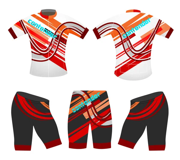 白い背景で候補スタイル スポーツ シャツのベクトル デザイン — ストックベクタ
