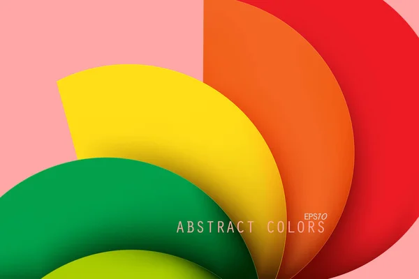 Abstracte Kleuren Gebogen Scène Vector Wallpaper Achtergronden — Stockvector