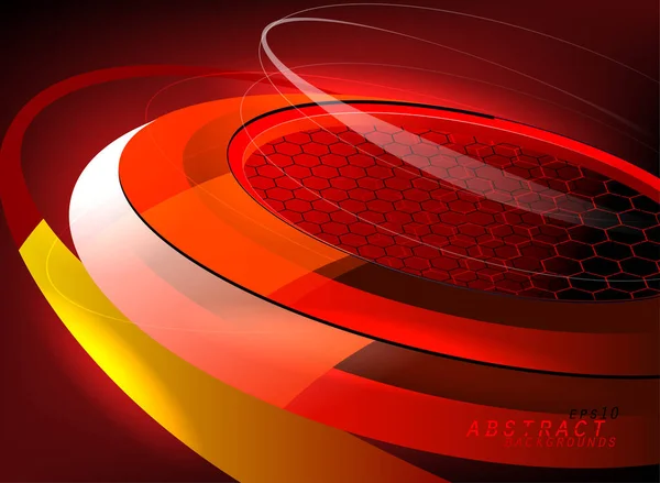 Rode Kleuren Gebogen Motion Graphics Vector Abstracte Wallpaper Achtergronden — Stockvector