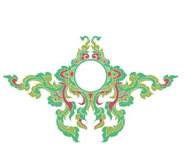 Sanatsal renk sahne beyaz vektör sanat desen üzerinde arka izole