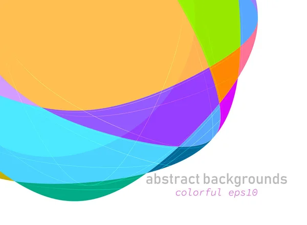 Escena Formas Coloridas Fondo Pantalla Abstracto Vector Blanco — Vector de stock