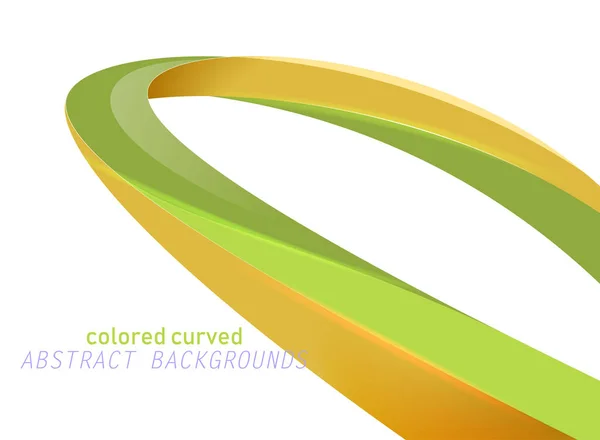 Fondo Pantalla Abstracto Vector Escena Curva Colores Brillantes Sobre Fondo — Vector de stock