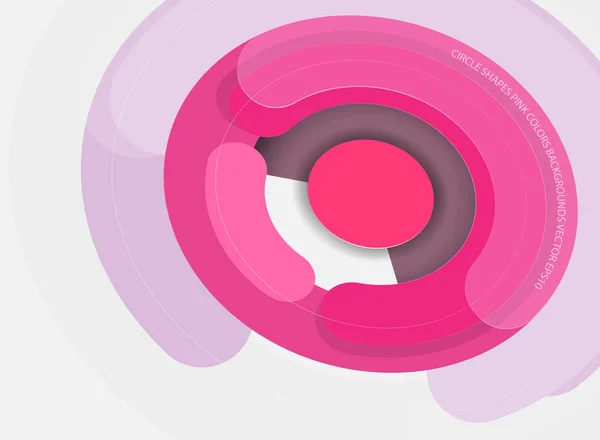 Ciclo Formas Rosa Colores Movimiento Escena Vector Abstracto Fondos Pantalla — Archivo Imágenes Vectoriales