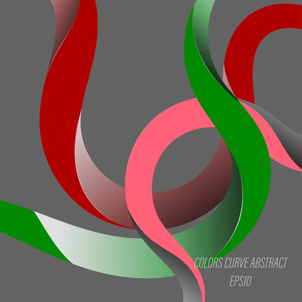 Curva Colorido Vector Gráficos Abstractos Fondos Pantalla — Archivo Imágenes Vectoriales