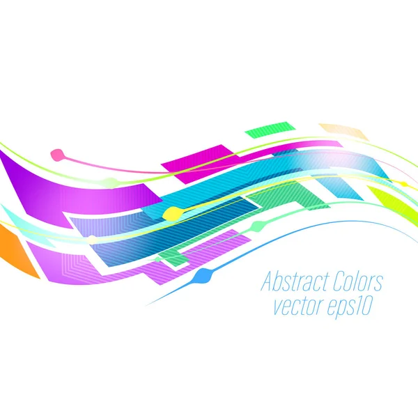 Abstrakte Farben Bewegungsstil Auf Einem Weißen Vektor Hintergrund — Stockvektor