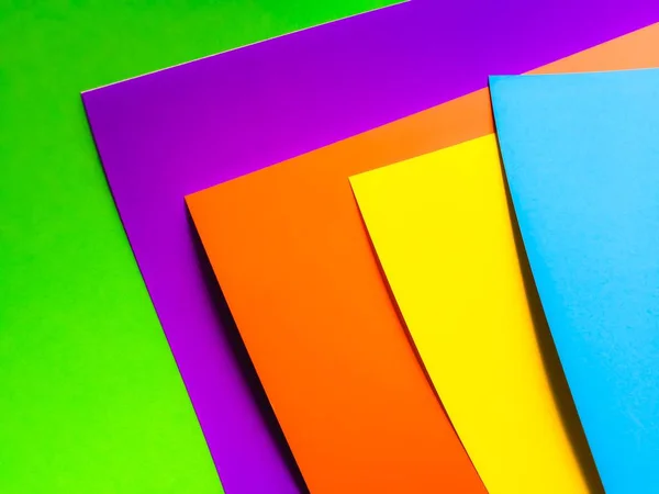Schöne Farben Papier Überlappende Szene Abstrakte Tapeten Hintergründe — Stockfoto