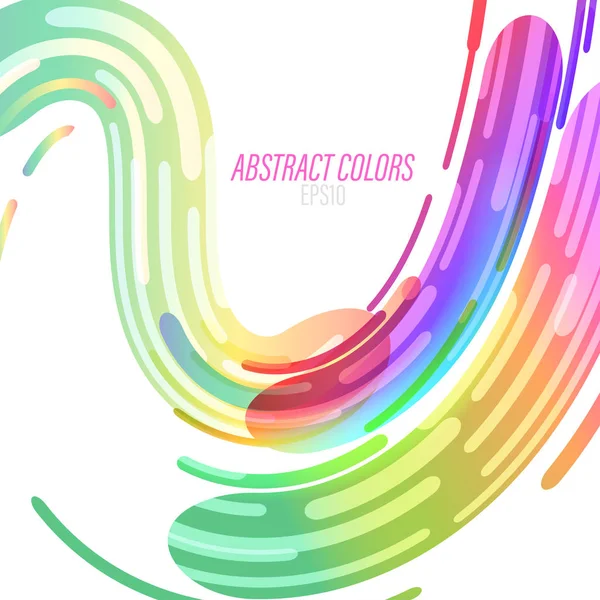 Formas Coloridas Abstractas Una Escena Blanca Vector Fondos Pantalla — Vector de stock