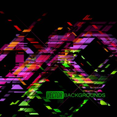 Siyah vektör grafik kavramları duvar kağıdı arka planlar üzerinde soyut parlak renkler