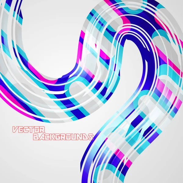 Abstract Colorful Lines Concepts Gray Scene Vector Graphics Wallpaper Backgrounds — Stock Vector