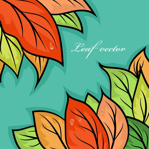 Beautiful colors leaf nature scene vector wallpaper backgrounds