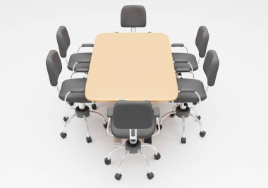 Konferans tablosu içyüzü 3d duvar kağıdı oluşturma arkaplanı