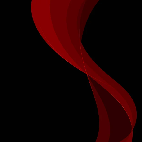 Abstract Rode Kleur Een Zwarte Scene Vector Achtergrond — Stockvector