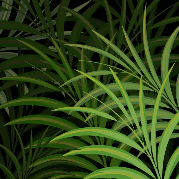 Green Leaf Dark Scene Vector Nature Wallpaper Background — Stock Vector
