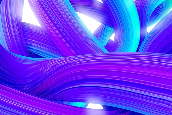 ブラシのストローク カバーとブランディング デザインの抽象的な背景 幾何学的な紫線 レンダリングの図 — ストック写真