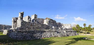 Eski Şehir, Tulum, Meksika, Yucatan. Maya uygarlığı.