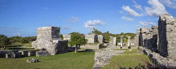 Ciudad Vieja Tulum México Yucatán Civilización Maya — Foto de Stock