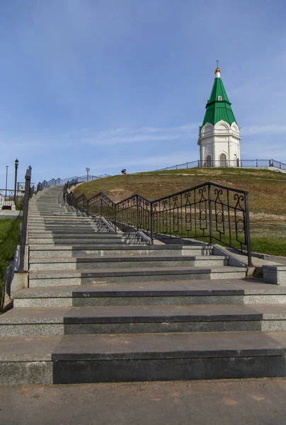 Capela Praskev Sexta Feira Símbolo Krasnoyarsk Verticalmente Horizontalmente — Fotografia de Stock