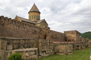 Mtskheta.Horizontally eski Gürcü Ortodoks Kilisesi.
