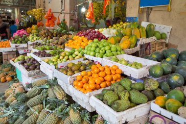Sri Lanka.Yatay piyasada meyve ve sebze Çeşitleri, 