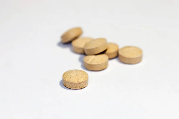 Comprimido Cápsula Medicamento Médicos Hospital Doença Tratamento Casca Bolha Placebo — Fotografia de Stock