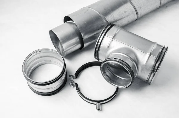 Ventilation system items on white background — Stock Photo, Image
