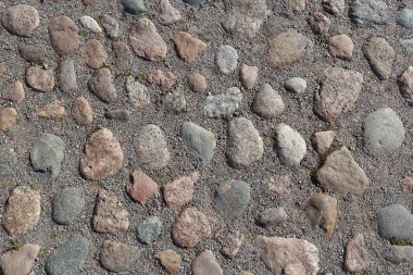 Ender granit kaldırım taşları. Hiç kimse.