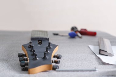 masada gitar fingerboard. çapa nın görünümü