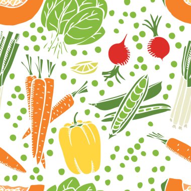 taze sebze seamless modeli