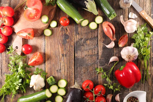 Rauwe Groenten Koken Concept — Stockfoto