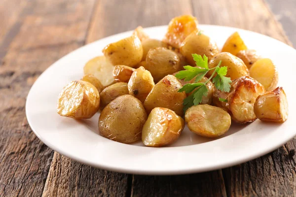 Тарілка Смаженої Картоплі — стокове фото