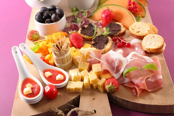 Assorted Snack Buffet Food — Stock Photo, Image